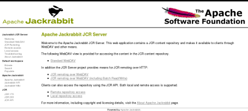 Apache Jackrabbit screenshot